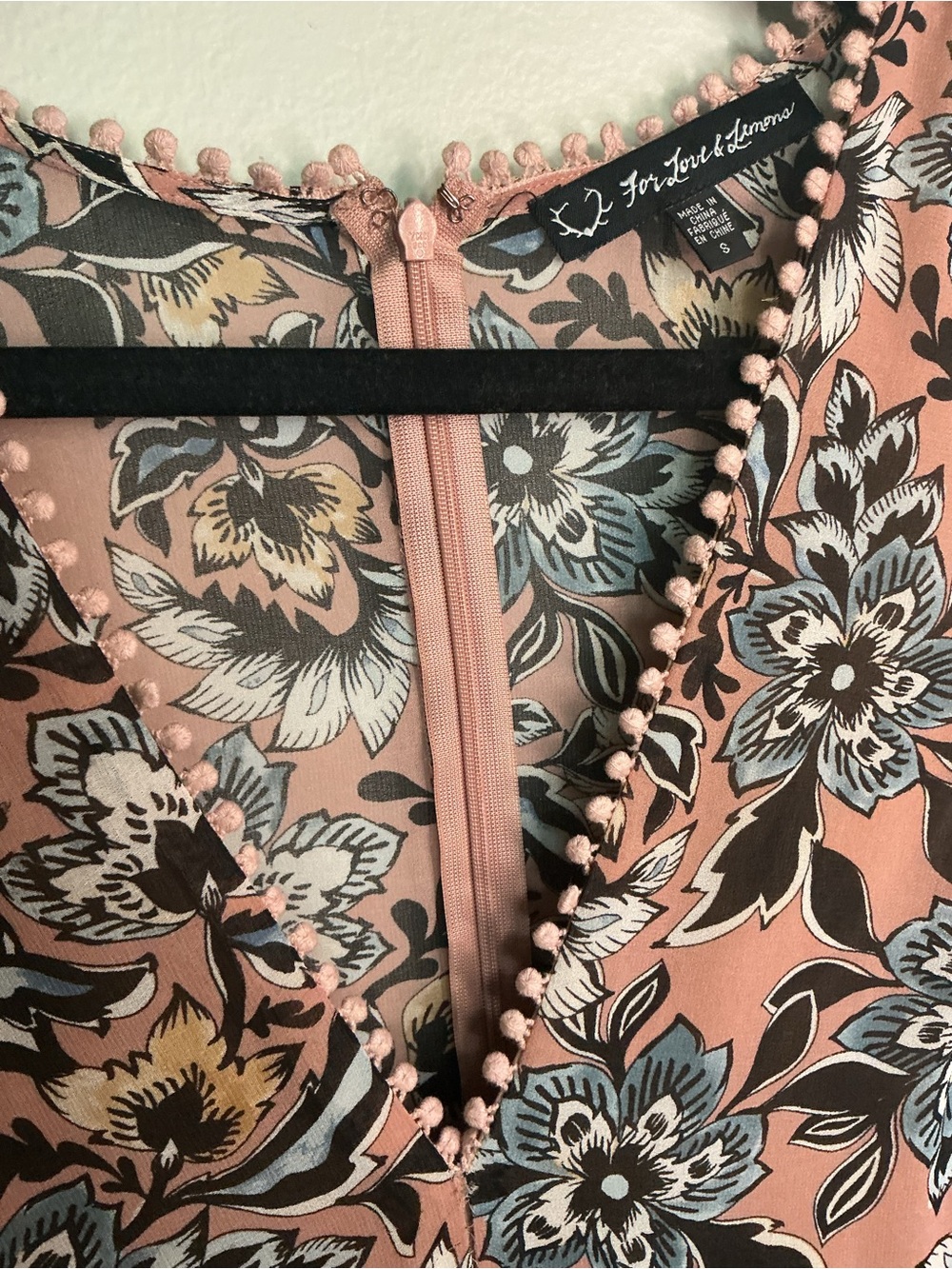 For Love & Lemons Dusty Pink Floral Maxi Dress - Picture 4 of 11